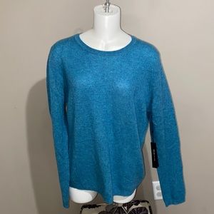 NWT Tahari Blue Luxe 100% Cashmere Sweater